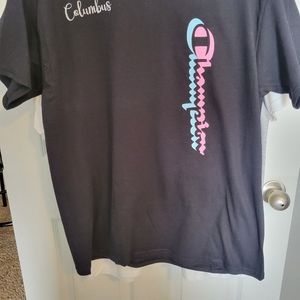 Black handmade champion tshirt